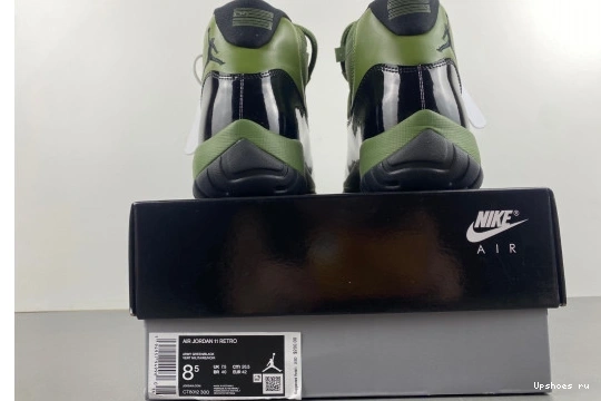  11 CT8012-300 Green Jordan Military Retro CT8012-300 0608